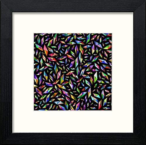 Prisms in Black Wood frame, premium wall art print