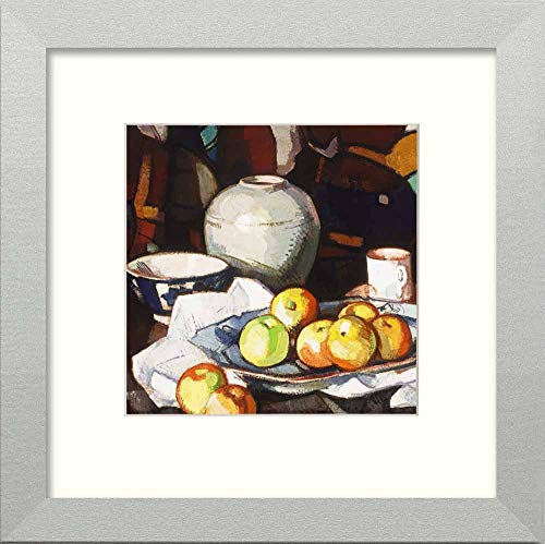 L Lumartos Vintage Still Life Apples And Jar