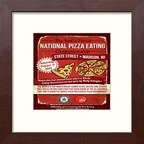 L Lumartos Vintage Poster National Pizza Eating