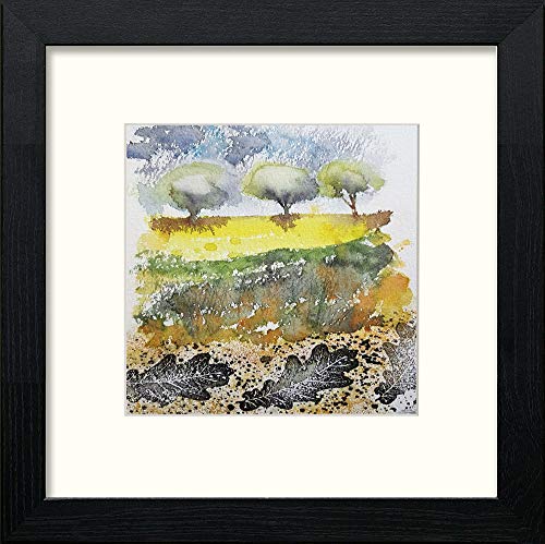 Autumn Landscape in Black Wood frame, premium wall art print