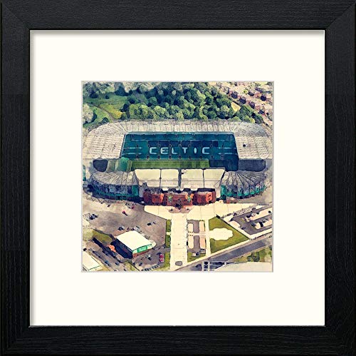 Celtic Park in Black Wood frame, premium wall art print