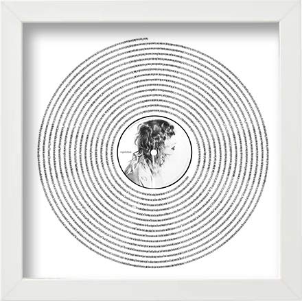 L Lumartos Taylor Swift Reputation, Album Song Lyrics Vinyl Record Contemporary Wall Art Home Decor Framed Print