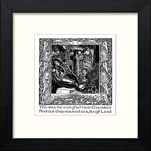 Vintage Poster Hans Christian Anderson (10) in Black Wood frame, premium wall art print