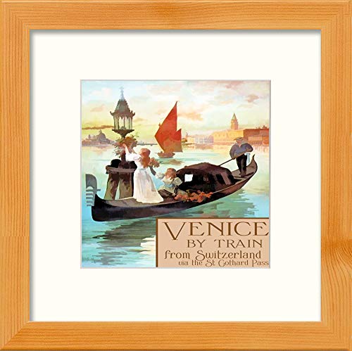 L Lumartos Vintage Venice By Train Poster