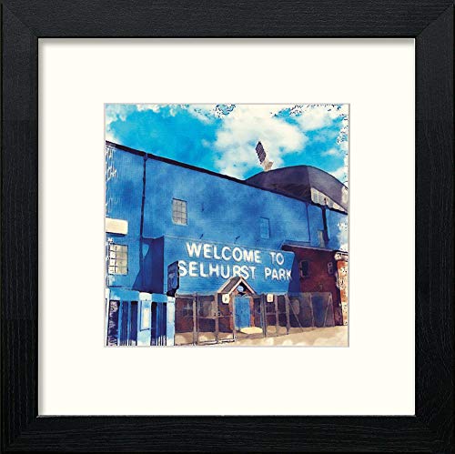Crystal Palace FC Stadium in Black Wood frame, premium wall art print
