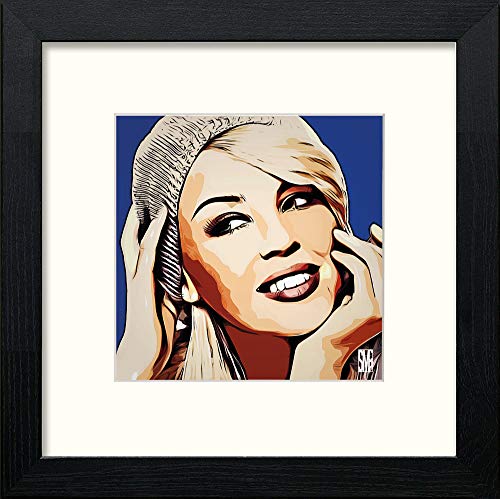 Kylie in Black Wood frame, premium wall art print