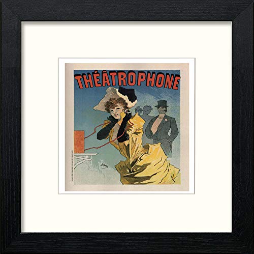 Vintage Poster Jules Cheret (23) in Black Wood frame, premium wall art print