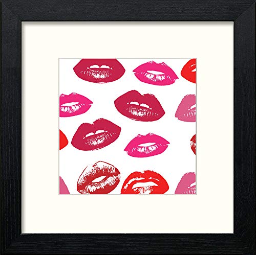 Kisses For You in Black Wood frame, premium wall art print