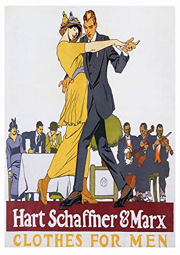 L Lumartos Vintage Poster Hart Schaffner Marx Clothes For Men Advertising