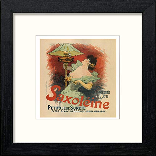 Vintage Poster Jules Cheret (46) in Black Wood frame, premium wall art print