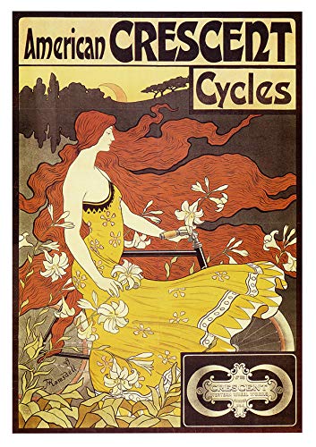 L Lumartos Vintage Poster American Crescent Cycles