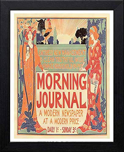 L Lumartos Vintage Poster Morning Journal A Modern Newspaper At A Modern Price