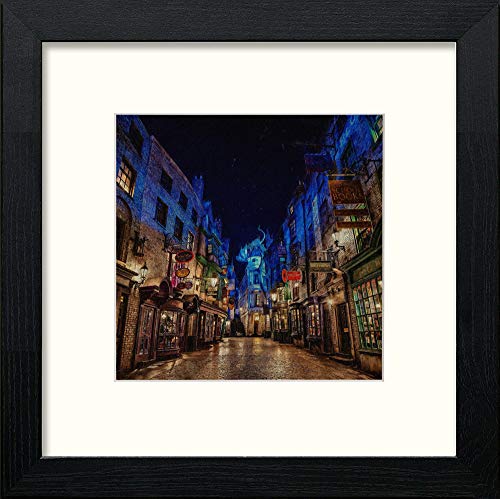 Dickensian in Black Wood frame, premium wall art print
