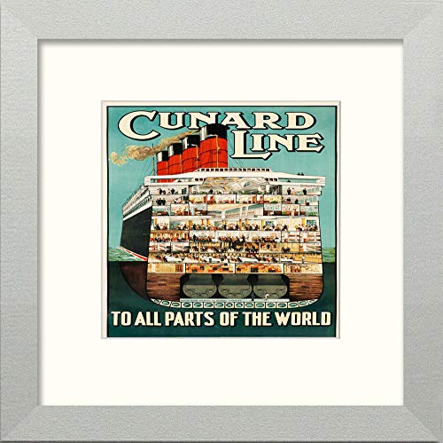 L Lumartos Vintage Cunard Line Poster