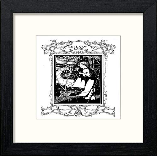 Vintage Poster Lullaby Land (2) in Black Wood frame, premium wall art print