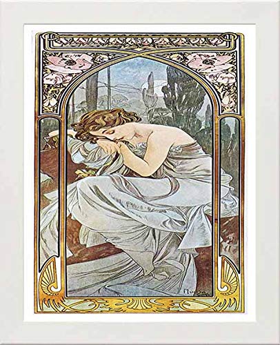 L Lumartos Vintage Poster Alphonse Mucha Repos De La Nuitnocturnal Slumber 1899