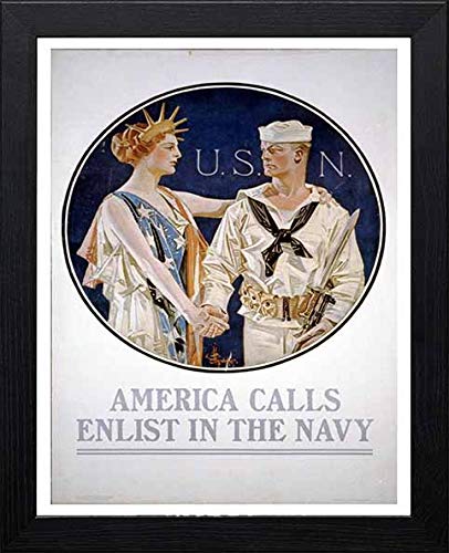 L Lumartos Vintage Poster America Calls Enlist In The Navy