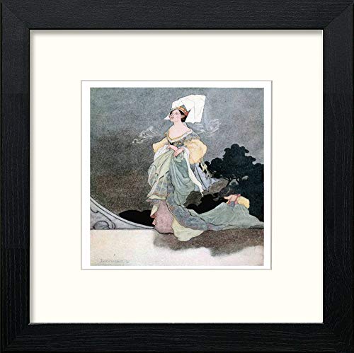 Vintage Poster The Happy Prince (3) in Black Wood frame, premium wall art print