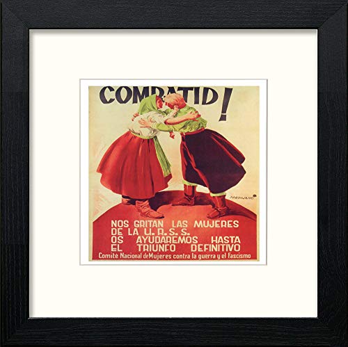 Vintage Poster Comratid in Black Wood frame, premium wall art print