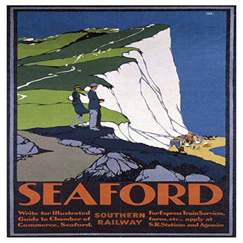 L Lumartos Vintage Southern Railway Seaford Poster