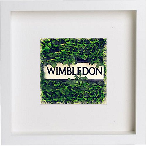 Wimbledon | Wimbledon Sign 0210 in White frame, premium wall art print