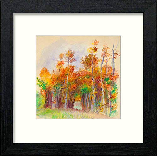 Vintage The Grove in Black Wood frame, premium wall art print