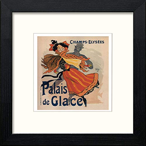 Vintage Poster Jules Cheret (19) in Black Wood frame, premium wall art print