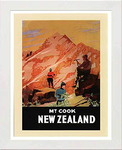 L Lumartos Vintage Poster Postcard Mt Cook Travel
