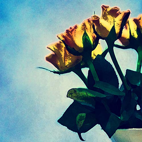 L Lumartos Vintage Yellow Roses