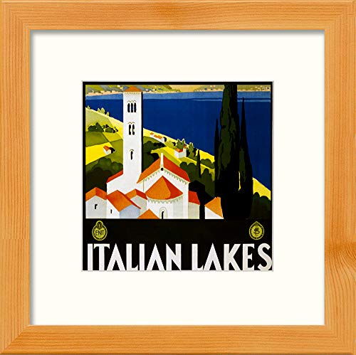 L Lumartos Vintage Italian Lakes Poster