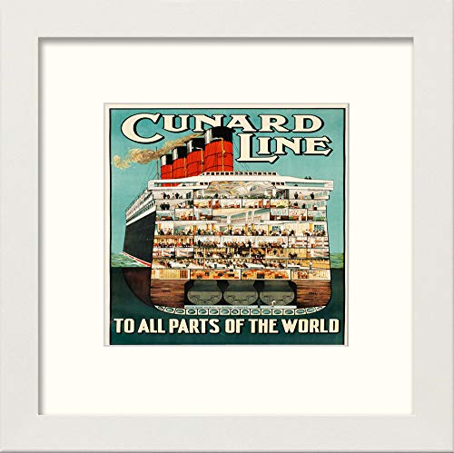 L Lumartos Vintage Cunard Line Poster