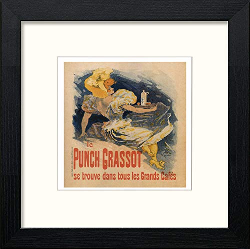 Vintage Poster Jules Cheret (16) in Black Wood frame, premium wall art print