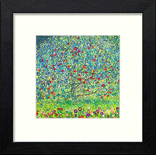 Vintage The Orchard in Black Wood frame, premium wall art print