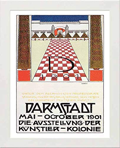 L Lumartos Vintage Poster Kunst Darmstadt Exhibition Postera