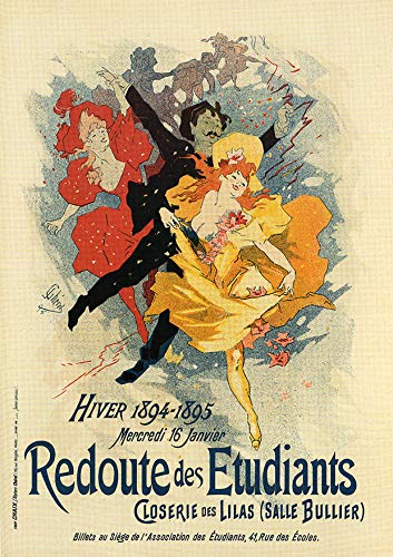 L Lumartos Vintage Poster Students Gala Ball Redoute Des Etudiants