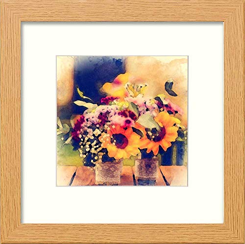 L Lumartos Vintage Flowers On Bench