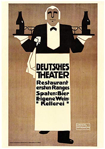 L Lumartos Vintage Poster Deutches Theater Restaurant