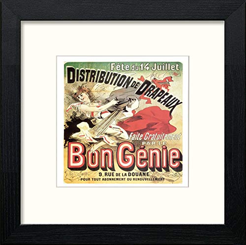 Vintage Poster Jules Cheret (7) in Black Wood frame, premium wall art print