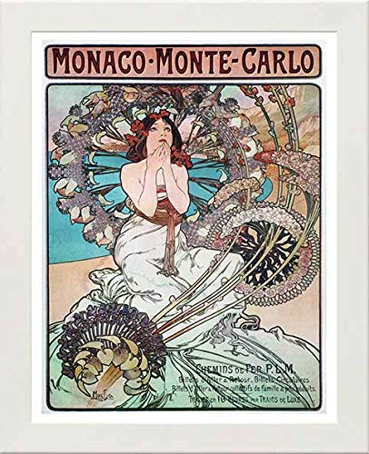 L Lumartos Vintage Poster Alphonse Mucha Manaco Monte Carlo 1897