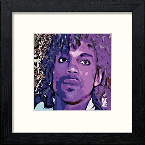Prince in Black Wood frame, premium wall art print