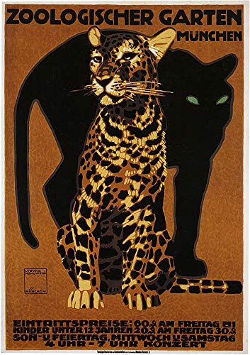 L Lumartos Vintage Poster Zoologischer Garten Mnchen