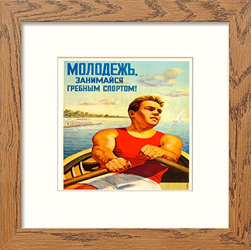 L Lumartos Vintage Rowing Poster