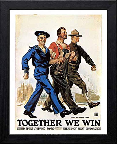 L Lumartos Vintage Poster Together We Win
