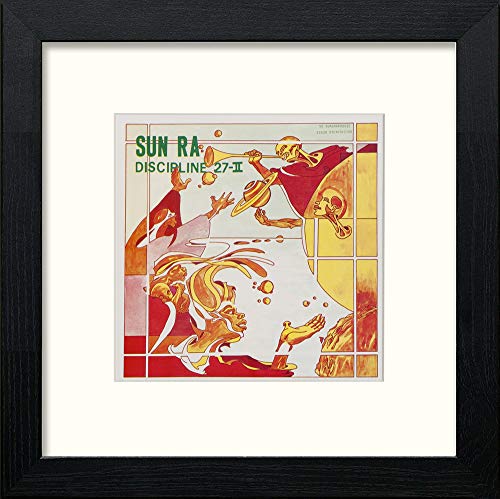 Vintage Sun Ra Poster in Black Wood frame, premium wall art print