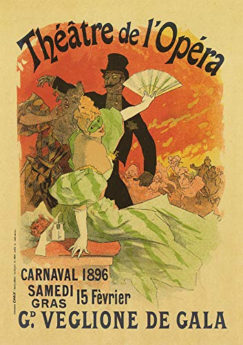 L Lumartos Vintage Poster Thtre De Lopra Carnaval 1896