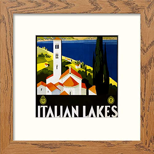 L Lumartos Vintage Italian Lakes Poster