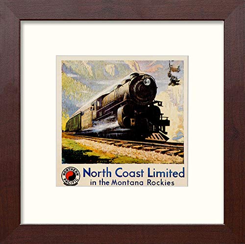 L Lumartos Vintage Steam Train Poster