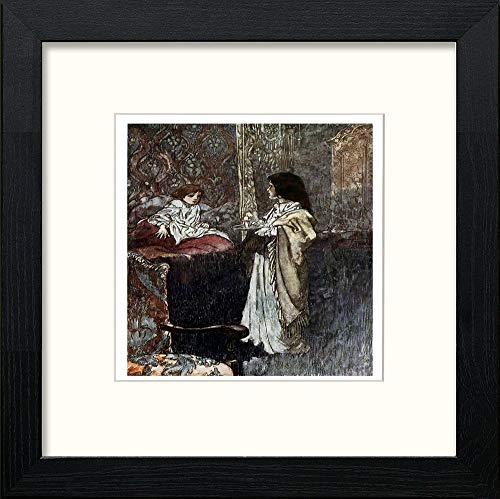Vintage Poster The Secret Garden (6) in Black Wood frame, premium wall art print