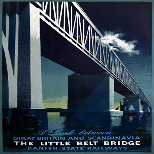 L Lumartos Vintage Little Belt Bridge Poster