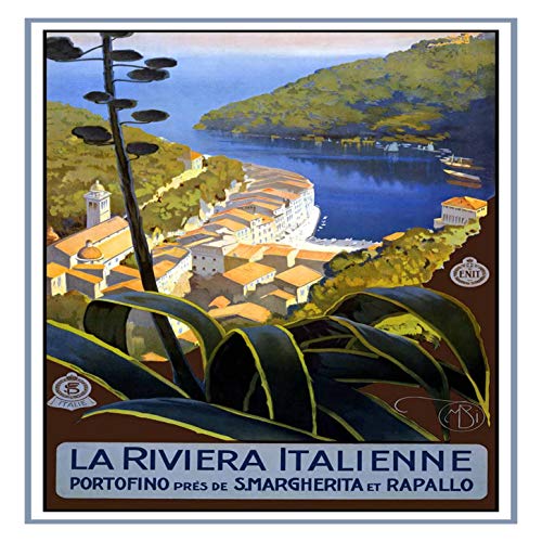 L Lumartos Vintage Poster La Riviera Italienne